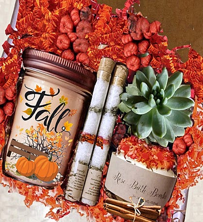 Hello Fall Gift, Autumn, Hello Fall, Happy Birthday Gift Box